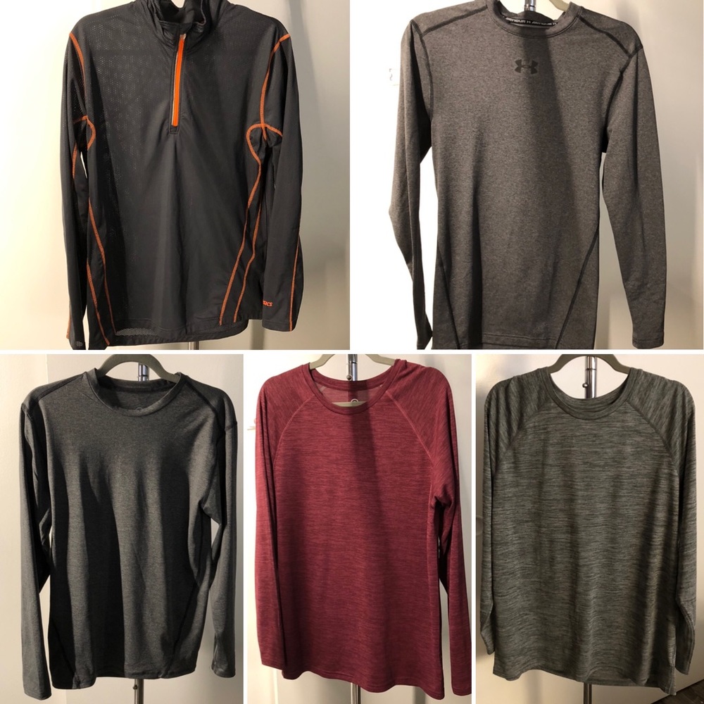 DONATED Men’s exercise shirt bundle! Size Med